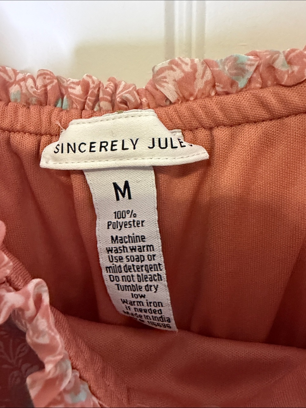 Sincerely Womens Jules Pink Floral Tiered Maxi Dress Size Medium - Picture 4 of 7
